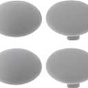 4Pcs Laptop Rubber Feet Notebook Anti-Slip Pad 8.3mm Compatible with Microsoft Surface Laptop 3 4 5 Series, Silver