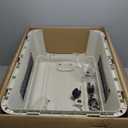 SportPet Designs Plastic Kennels Rolling Plastic Wire Door Travel Dog Crate- Large Kennel, Gray