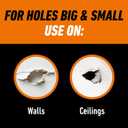Gorilla Wall Repair Kit Featuring Gorilla Heavy Duty Wall Repair Spackling + Primer White