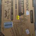 Pony Portable Folding Work Table, 2-in-1 as Sawhorse & Workbench, 31 W25 D25-35H, Large Load Capacity with 4pcs Clamps, 4pcs Bench Dogs