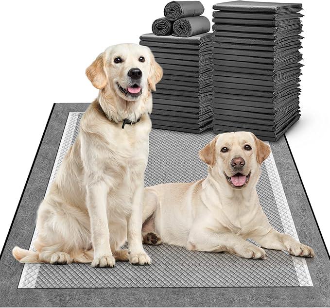 MIZOK Dog Pee Pads 30x36in Extra Large, Dog Pads Charcoal Odor Neutralizing, Pee Pads for Dogs Super Absorbent & LeakProof with Pheromone Attractant for Puppies, Disposable (35 Counts)