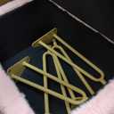 Sweetcrispy Vanity Stool Chair with Storage, 18.9H x 16L x 12.2W Ottoman Chair Faux Fur Soft Padded Makeup Footstools Seat with 4 Metal Legs Anti-Slip Adjustable Feet for Make Up, Pink