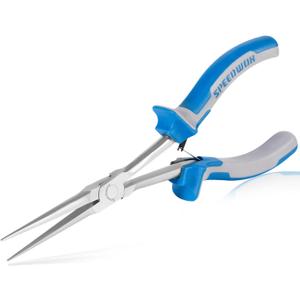 SPEEDWOX Long Reach Needle Nose Pliers 7 Inches Slim Extra Long Nose Pliers Mini Precision Wire Looping Fine Pliers for Jewelry Making, Bending Wire and Small Object Gripping, Smooth Jaws