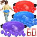 3 Pack Shaking Swing Balls Set for Kids Adults, Outdoors Indoors Birthday Games Toy with 60 Balls, Carnival Bachelorette Party Games for Boys and Girls, Lawn Minute to Win It for Kid 4 5 6+
