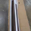 WPC Slat Wall Panels 8 Pack 96" x 6.6", Waterproof Fluted Wall Paneling, Accent 3D Wall Panel for Wall Decor, Bathroom, Bedroom, Office - High Grille Walnut (Cover Approx.35 sq.ft)