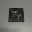 SHEZI [Upgraded 2.0] 4-in-1 Short USB C Cable 60W 0.6FT Fast Charging [480Mbps Data Sync] Flat Nylon Braided Charger Cord Combo, USB A/C to C/L Multi Charge Cable for iPhone/iPad & Most Devices, Grey