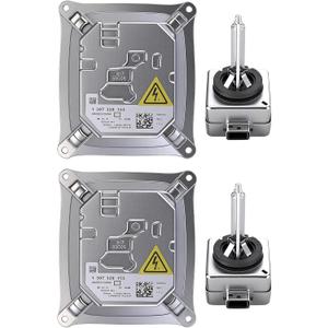 2PCS HID Ballast Bulb Kit, Compatible for 2006-2016 Cadillac DTS, BMW 328i 335i M3 X3 X5 E90 E92 E93, Mini Cooper, Audi TT R8 - Xenon Headlight Ballast Module Replacement OE 25806714