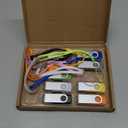 ABLAZE 16GB Flash Drive 10 Pack, USB 2.0 Memory Stick with Lanyards Swivel Thumb Drives Bulk 16GB Pendrive U Disk for Data Storage (Mixcolors)