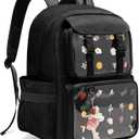 Ita Bag Pin Display Backpack with Insert, Kawaii Ita Backpack for Anime Cosplay, Black (Empty Bag Only, Patent Design)