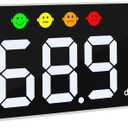 Decibel Meter Wall Hanging Sound Level Meter 11 inch Large LED Display Noise Temperature Humidity Meter with Alarm Icons Indicator Wide Applications for Classroom, Studio, Home, Factory