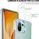 Case for Blackview A53 Pro/Blackview A53 + Glass Screen Protector Tempered Film - Transparent Silicone Soft Flexible Bumper Shockproof TPU Protective Cover Shell (Clear)