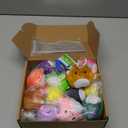 Valentines Day Gifts for Kids - 24 Pack Axolotl Plush Toys Keychains with Valentine's Cards - Mini Stuffed Animals Set for Boys Girls Toddler Classroom Exchange School Activities Party Favors