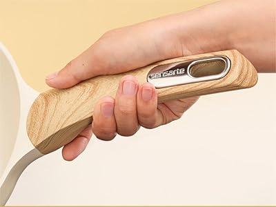 SENSARTE Frying Pan Bakelite Handle Accessories Repalcement Compatible (White Small Handle)