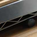 Leteuke 2 Tier Utility Tool Cart with Wheels, Heavy Duty Rolling Utility Carts with Handle, Commercial Grade Metal Serving Storage Cart for Warehouse Garage Kitchen, 25" D x 38.98" W x 40" H-Silver