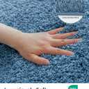 ILANGO Blue Bathroom Rugs 60" 24" Non Slip & Super Absorbent Extra Thick Soft, Washable Bath Carpet Runner for Floor, Microfiber Plush Shaggy Bath Mats with Rubber for Bedroom Bathtub Shower Room, 2' X 4'11"