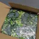 Sggvecsy 8 Pack Artificial Eucalyptus Garland Eucalyptus Leaves Vines Greenery Garland Faux Silver Dollar Eucalyptus Leaves for Table Party Wedding Indoor Outdoor Home Mantle Wall Decor