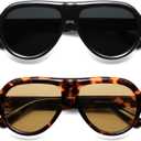 Polarized Aviator Sunglasses Trendy RetroWomens Mens 90s Classic Vintage Sun Glasses AR82379