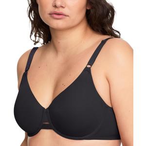 Olga Women's Warners Cloud 9 Unlined Underwire Minimizer Bra Ogw253uu09 (42DDD, Black)