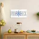 2 x Gkwa Nautical Bathroom Decor, Rustic Wood Sign, 15 x 7.5 Inches, Wall Mount