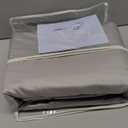 SLEEP-NEST Hotel Luxury Duvet Cover King Size 104"x90", 3 Piece All-Season Bedding Set with Zipper Closure & Corner Ties, 100% Egyptian Cotton, 600 TC, Extra Soft & Breathable Cover  Silver Grey