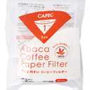 CAFEC 100-pack White cone-shaped V60 01 style universal 1 to 2 cup Disposable Coffee Filter for Pour Over Dripper brewing