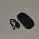 SUNGI Bluetooth Mouse for Laptop/MacBook/iPad/Android PC,Rechargable Quiet Slim Wireless Mice Compatible with Windows/Linux/Tablet,Black