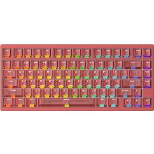 IROK MG75PRO 81 Keys Wired Magnetic Switch Mechanical Keyboard, Hall Effect, 8KHZ/ARGB/CNC Aluminum, Gasket Structure Gaming Keyboard(Red)