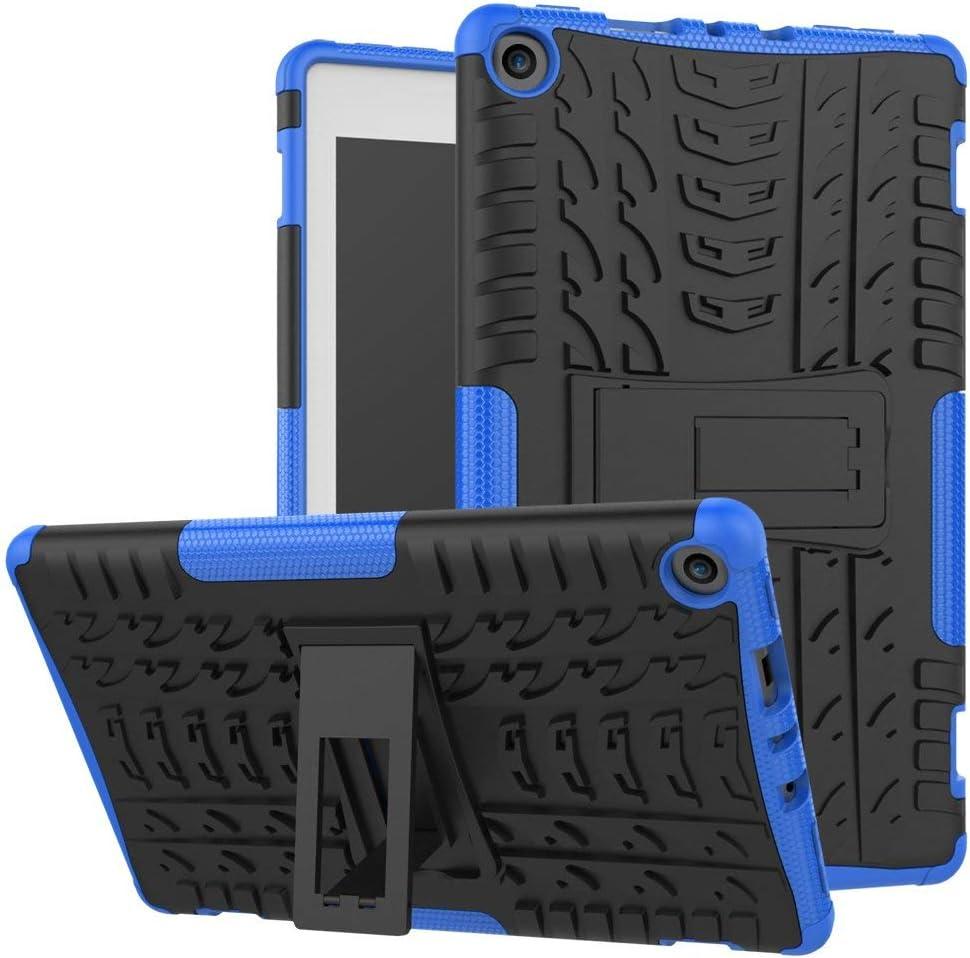 for Kindle Fire hd 8 Case 2017/2018 Release 7th/8th Generation,Kickstand Heavy Duty Cover [ NOT fit HD 8 Tablet 12th/10th Gen 2022/2020 Release] (Blue) 