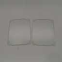 8''x10'' Small Tempered Glass Cutting Board for Kitchen Counter, HQAUT Clear Cutting Board for Countertop with Non-Slip Feet, Glass Palette Scratch, Heat and Shatter Resistant, Easy to Clean