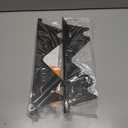 Stove Gap Covers Stainless Steel, 2 Pack Stove Gap Filler Easy Retractable Length 13.8" to 27.5", Width 0.79" ALMCALS Stove Gap Guards Range Trim Kit, Heat Resistant Guard Between Stove Top & Counter (Black)