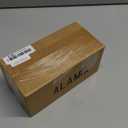 Mid-Century Modern Couch Legs - Set of 4, 6 Inch Brown Round Tapered with Brass Base for Cabinets, Coffee Table, Ottoman, Sofa, Loveseat, Armchair