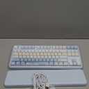 YUNZII B87 Wireless Mechanical Keyboard,QMK/VIA Programmable,TKL Layout 87 Keys,BT/2.4G/USB-C,Hot Swap Gasket Mount RGB Backlit Gaming with Wrist Rest for Win/Mac(Blue, Milk V2)