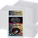 50 pcs 130pt Plastic Graded Card Holders, Card Protectors with Label Position for Trading Cards(2.48 x 3.47 Inch), Slab Baseball Fit for MTG TCG and Sport Cards Storage and Display