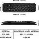 X-BULL New Recovery Traction Tracks Sand Mud Snow Track Tire Ladder 4WD (Black,3gen)