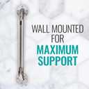DMI Textured Grab Bars, Handicapped Grab Bars for Bathroom, Shower Rails, Grab Bar for Handicap and Elderly, Perfect for Bathroom Safety, Rust-Resistant Steel, 32", Chrome, FSA & HSA Eligible