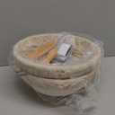 Proofing Baskets for Sourdough Bread Making, Dough Proofing Bowls Kit with Cloth Liner + Scoring Lame + Scraper for Professional & Home Sourdough Bakers (Round,8.5 inch,Set of 2)