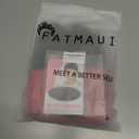 Fatmuai Short Curly Mens Red Beanie Halloween Costume Reallistic Cosplay and Performance Hair Wig with Black Mustache