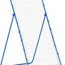 The Original Fully Adjustable 7x4 Feet Volleyball Rebounder Net from Anything Sports - Practice Sets, Spikes and Digs at Any Angle from Home, Blue