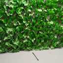 Sumery Expandable Fence Privacy Screen for Balcony Patio Outdoor,Decorative Faux Ivy Fencing Panel,Artificial Hedges (Single Sided Leaves) (4, Peony Leaf)