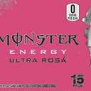 Monster Energy Ultra Rosa, Sugar Free Energy Drink, 16 Ounce | Pack of 15 (EXP 11/30/26)