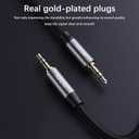 (4FT AUX3.5mm Audio Cable Nylon Braided Aux Cord Male to Male Stereo Hi-Fi Sound Auxiliary Audio Cable for Headphones Car Home Stereos Speakers Tablets iPhone iPad iPod Echo More (20FT)
