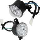 FVRITO 12V LED Front Head Light Lamp for 50cc 70cc 90cc 110cc 125cc Coolster 3125R Taotao ATA 125D Baja Roketa Yamoto JCL Peace RPS Kazuma Vitacci Rider BULL FARM Kids Mini ATV Quad Chinese 4 Wheeler