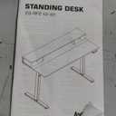 Agilestic 55 x 24 Inches Height Adjustable Electric Standing Desk with 2 Drawers, Stand Up Electric Desk Adjustable Height, Sit Stand Computer Gaming Table with Splice Board, Rustic Brown