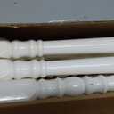 Yaocom 9 Pack Railing Spindles White Vinyl Deck Railings Colonial Style Deck Balusters for European Home Decorative Outdoor Stair Porch Fencing Railings (1 1/2" Sq X 32",Vinyl Railing)