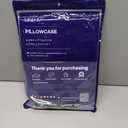 MR&HM Satin Pillowcase for Hair and Skin, Silk Satin Pillowcase 2 Pack, King Size Pillow Cases Set of 2, Silky Pillow Cover with Envelope Closure (20x36, Dark Grey Striped)