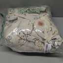 Boho Floral 100% Blackout Curtains 63 Inch Length 2 Panels Set, Linen Texture Farmhouse Curtains Beige Tassel for Living Room Bedroom Vintage Rustic Patterned Printed Western Rod Pocket