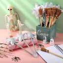 Watersay 24 Pack Princess and Witch Party Favors Including 12 Pcs Star Shape Ballpoints and 12 Pcs Witch Broom Pens Silver Pentagram Wand Broom Shape Pens for Party Supplies Decorations Gifts