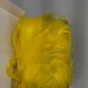 MapofBeauty 14 Inch/35 cm Short Cosplay Wolf Tail Synthetic Side Bangs Party Wig (Yellow)
