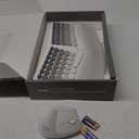 Ergonomic Wireless Keyboard and Mouse Set Creamy Wireless Keyboard Silent Mice Set with Wrist Rest for Computer, Laptop, PC, Mac, Windows (Gray White)