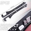 2PCS Car Seat Gap Filler Organizer and Carry Hook,Upgraded Multifunction Gap Filler for Car with Filling Gaps and Storing for Phones Keys,Universal No Drop Seat Guard for Cars